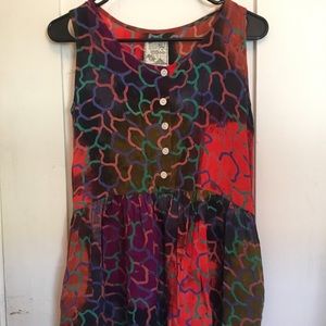 Vintage Colorful Romper Shorts